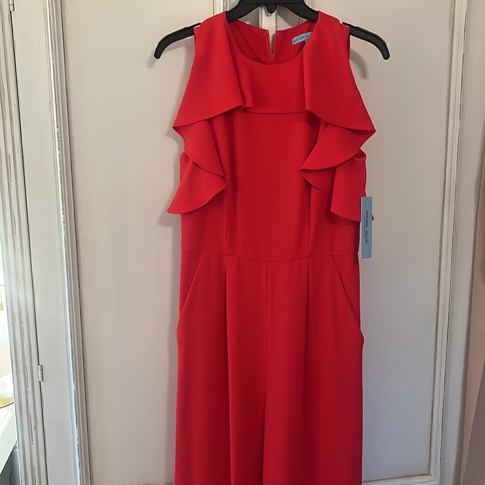 ✨NWT | FESTIVE RED JUMPSUIT - ANTONIO MELANI